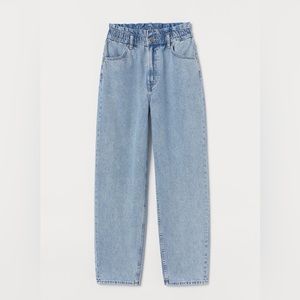 H&M Divided Paperbag Mom Jeans